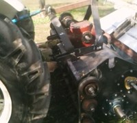 PICK UP MULCHER WITH CHUTE CONVEYOR